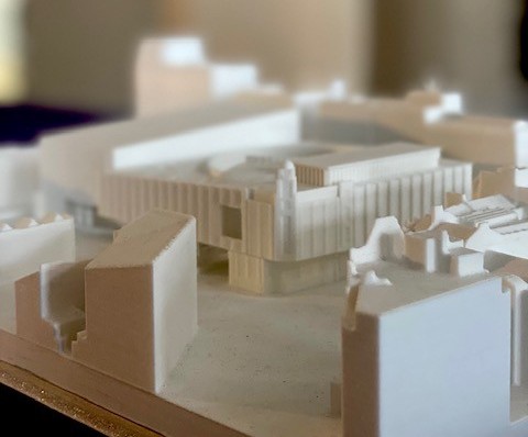 architect's model of how the building could look