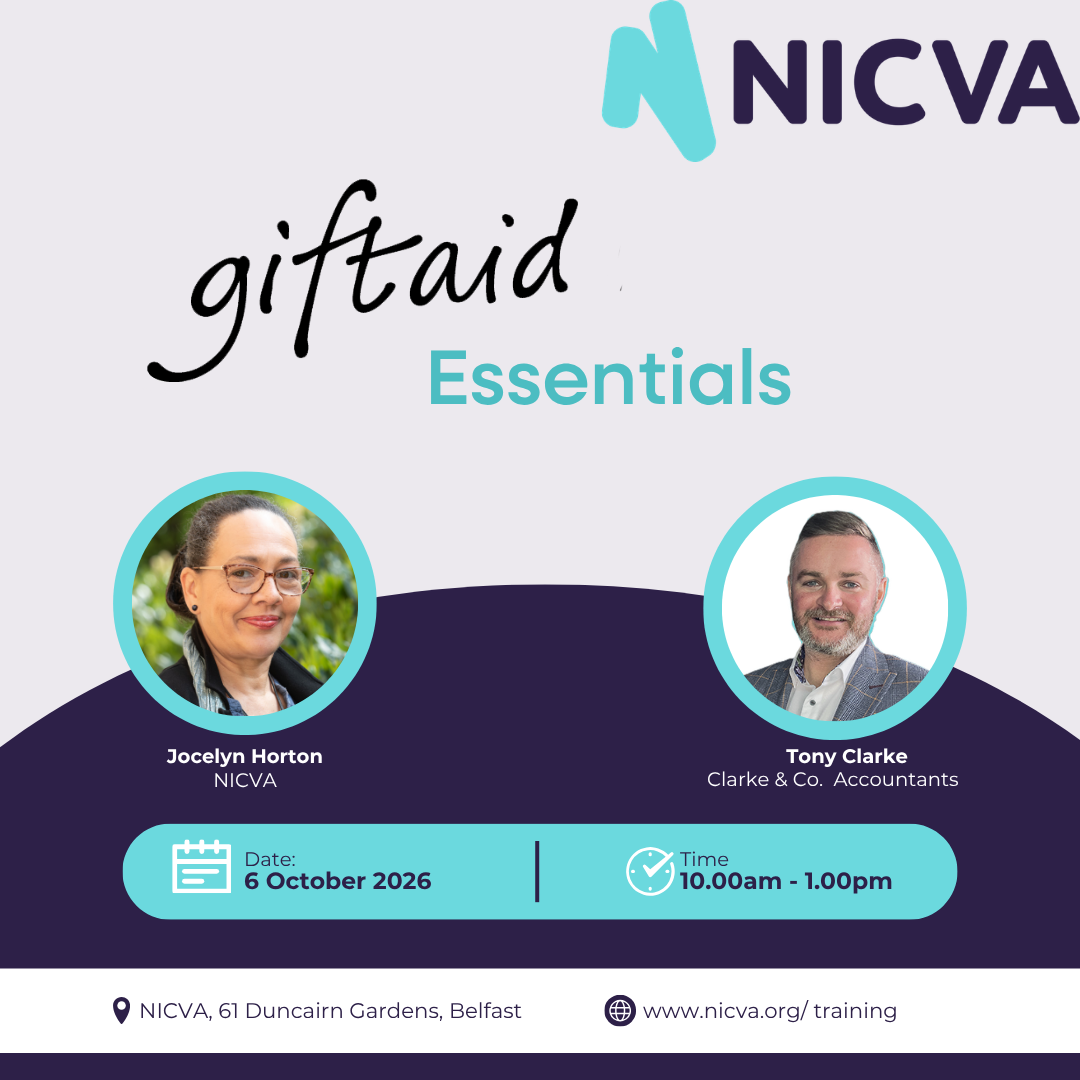 gift aid essentials promo postcard