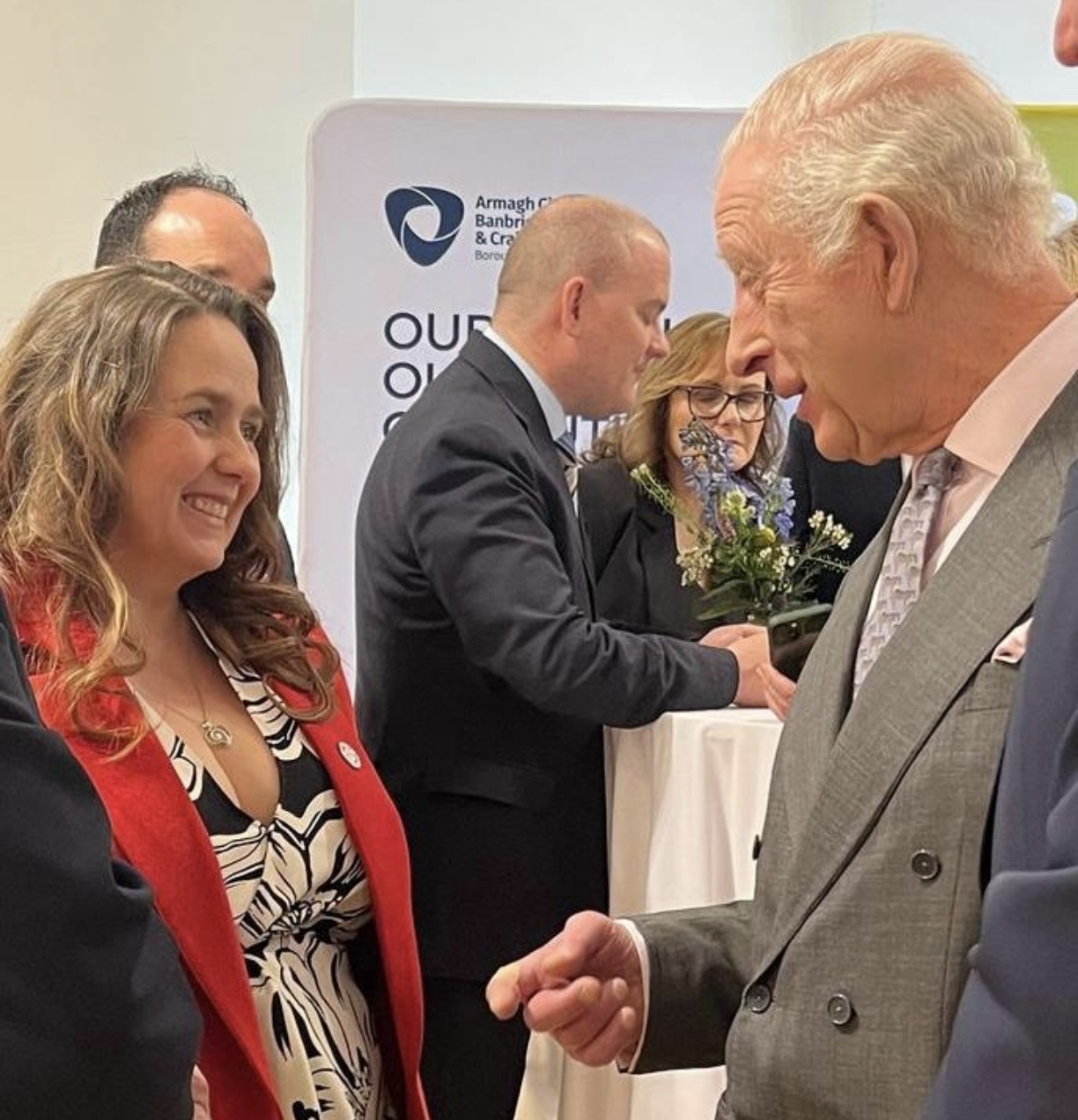  Nicole McKelvie from Heart Failure Warriors NI meeting King Charles III