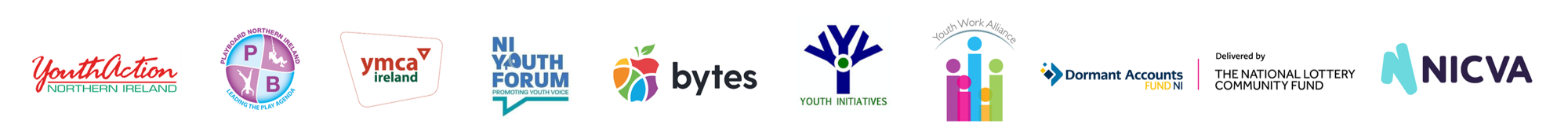 The Voluntary Youth Work Co-ordinating Committee members include Youth Action Northern Ireland, Playboard, YMCA Ireland, NI Youth Forum, The Bytes Project, Youth Initiatives and Youth Alliance. This work has been funded by Dormant Accounts Fund NI and delivered by The National Lottery Community Fund.