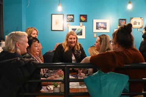 six women at a SENI networking event