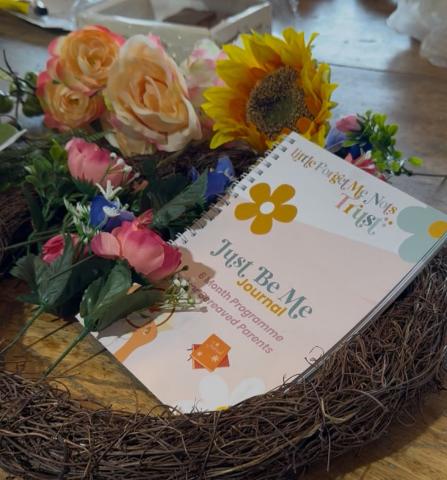 Using crafts to help families express their grief and a glimpse of our Just Be journal, which gives families tools to help them learn to live with grief. 