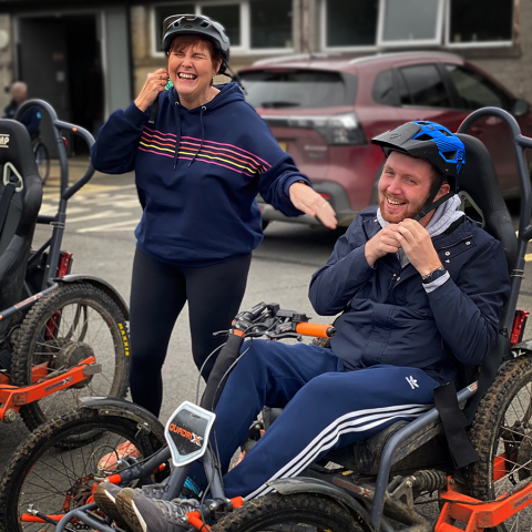 Head Injury Support members enjoying summer activities programme