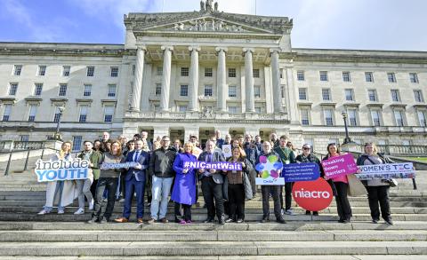 NI Cant Wait Photocall Stormont 30 March 2026