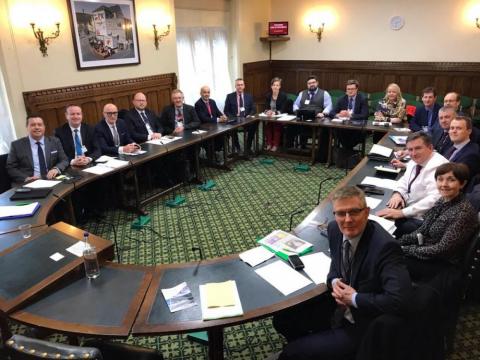 NICVA and civic society delegation at Westminister