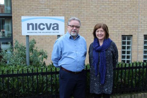 Sue Gray, Permanent Secretary at the Department of Finance and Seamus McAleavey, Chief Executive of NICVA